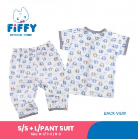 FIFFY ADORABLE ELEPHANT SHORT SLEEVE VEST+ LONG PANT SUIT