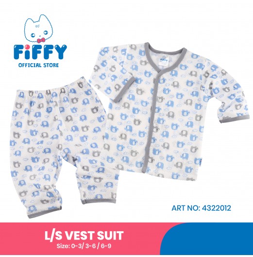 FIFFY ADORABLE ELEPHANT LONG SLEEVE VEST SUIT
