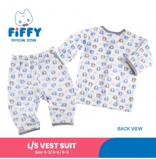 FIFFY ADORABLE ELEPHANT LONG SLEEVE VEST SUIT