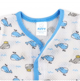 FIFFY WHALE KING SHORT SLEEVE VEST+ LONG PANT SUIT