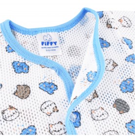 FIFFY CLOUD KITTEN SHORT SLEEVE VEST+ LONG PANT SUIT