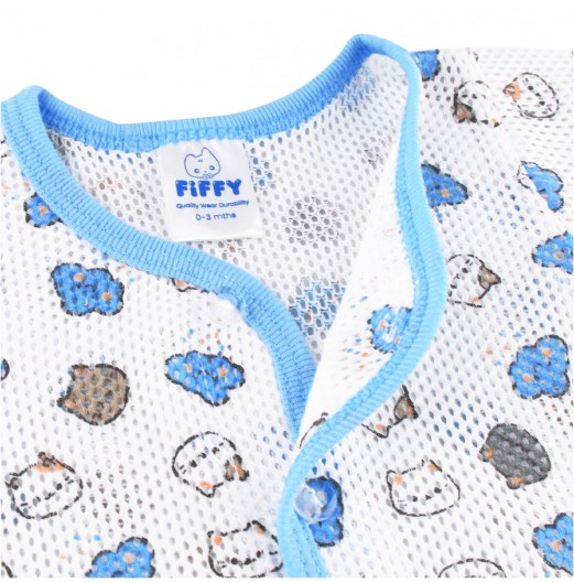 FIFFY CLOUD KITTEN SHORT SLEEVE VEST+ LONG PANT SUIT