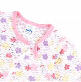 FIFFY TINY BLOOMS LONG SLEEVE VEST SUIT