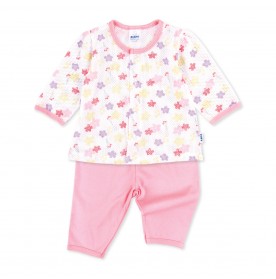 FIFFY TINY BLOOMS LONG SLEEVE VEST SUIT