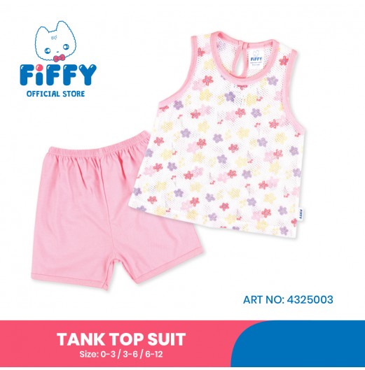 FIFFY TINY BLOOMS TANK TOP SUIT