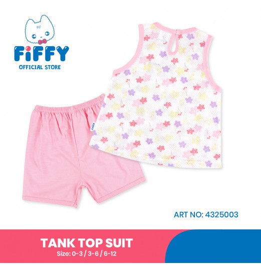 FIFFY TINY BLOOMS TANK TOP SUIT