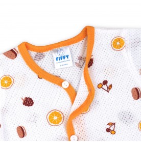 FIFFY BAJU BAYI SWEET ORCHARD LONG SLEEVE VEST + LONG PANT SUIT (4325005)