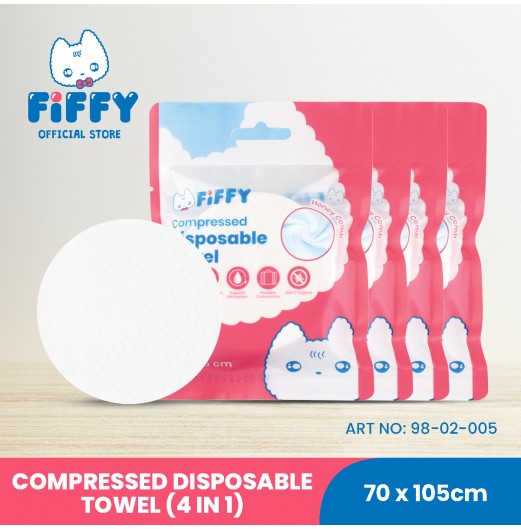 FIFFY COMPRESSED DISPOSABLE TOWEL