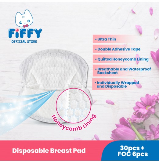 FIFFY ULTRA THIN HONEYCOMB DISPOSABLE BREASTPAD (98-026)