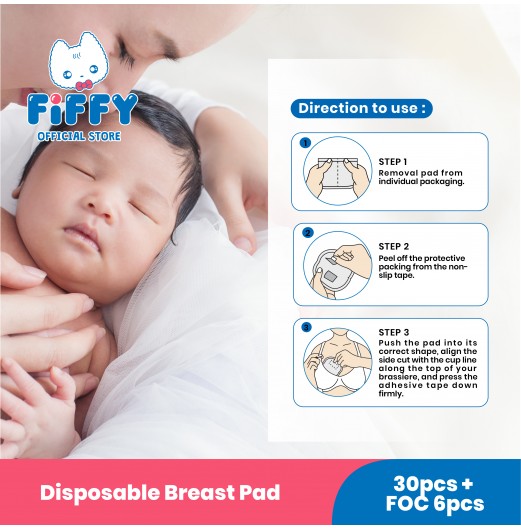 FIFFY ULTRA THIN HONEYCOMB DISPOSABLE BREASTPAD (98-026)