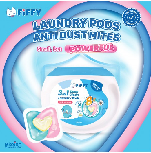 FIFFY LAUNDRY PODS ANTI-DUST MITES 28PCS (98-03-001)