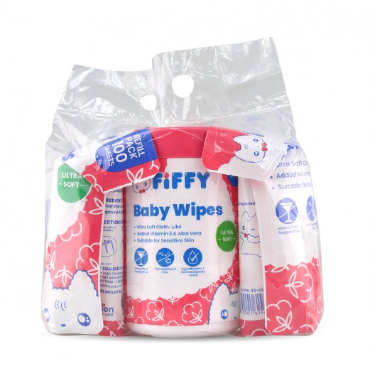 FIFFY ULTRA SOFT WIPES COMBO PACK (1 CAN+ 2 REFILL PACK) 98-032