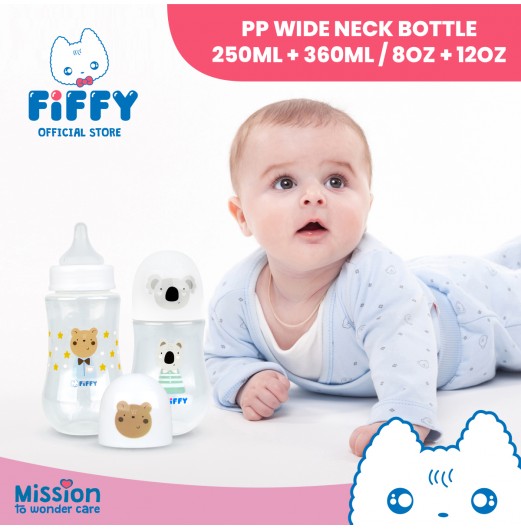 FIFFY PP WIDE NECK BOTTLE 250ML + 360ML (98-05-002)