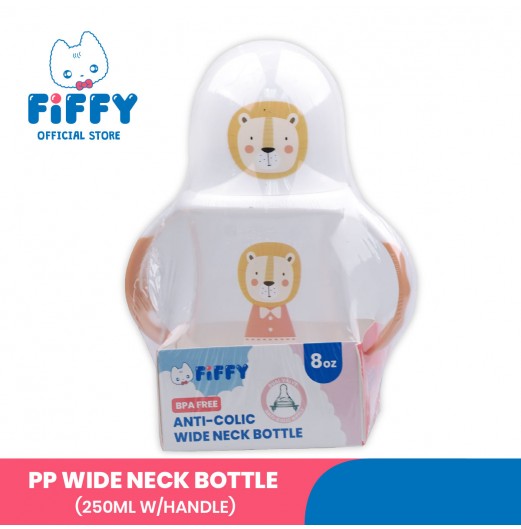 FIFFY PP WIDE NECK BOTTLE 250ML + HANDLE (98-05-004)