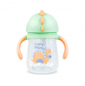 FIFFY PP SILICONE STRAW CUP WITH HANDLE 240ML (98-05-016)