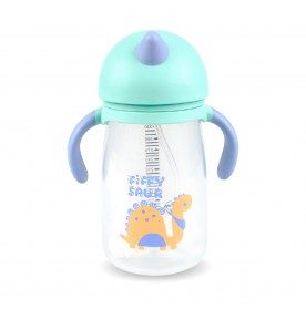 FIFFY PP SILICONE STRAW CUP WITH HANDLE 360ML (98-05-017)