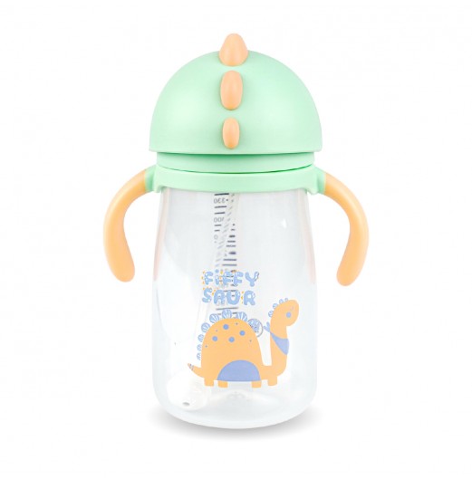 FIFFY PP SILICONE STRAW CUP WITH HANDLE 360ML (98-05-017)