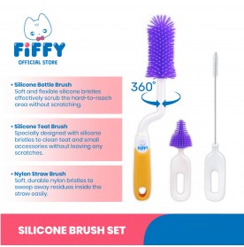 FIFFY SILICONE BRUSH SET (98-05-018)