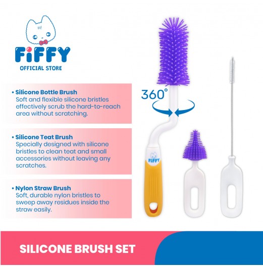 FIFFY SILICONE BRUSH SET (98-05-018)