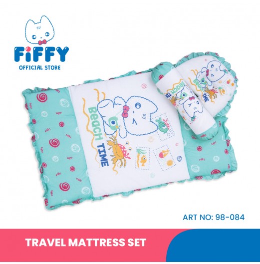 FIFFY TRAVEL MATTRESS SET 55 X 90CM