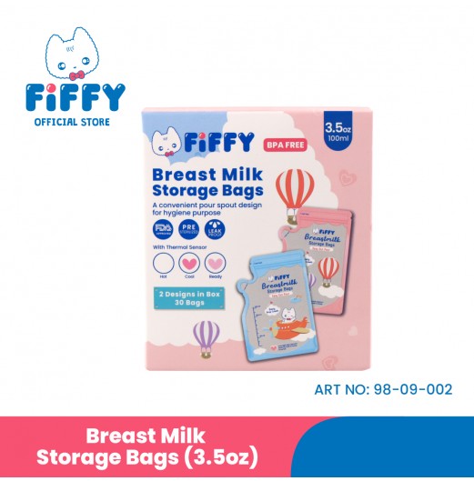FIFFY BREAST MILK STORAGE BAG 3.5OZ (30PCS) 98-09-001