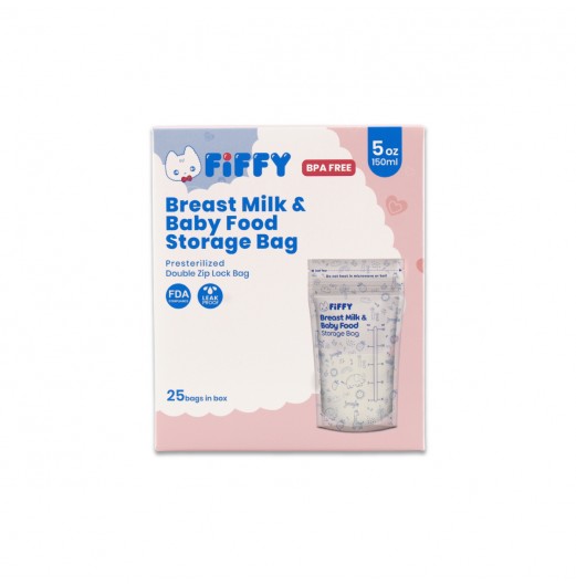 FIFFY BREAST MILK STORAGE BAG 5OZ (25PCS/BOX) 98-09-004