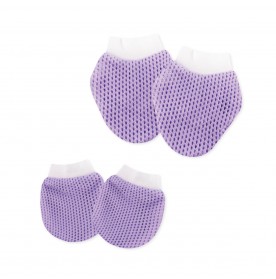 FIFFY COLOURING 2 IN 1 EYELET MITTENS & BOOTEES SET