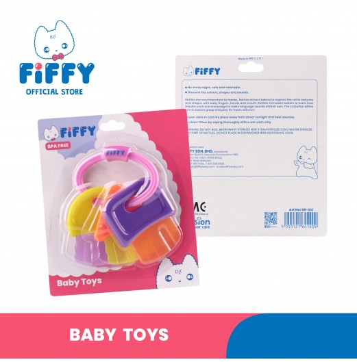 FIFFY BABY TEETHER RING HARD TOYS