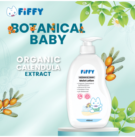FIFFY BOTANICAL BABY MOIST LOTION (450ML)
