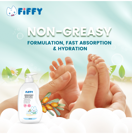 FIFFY BOTANICAL BABY MOIST LOTION (450ML)
