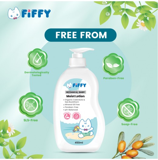 FIFFY BOTANICAL BABY MOIST LOTION (450ML) 98-14-001