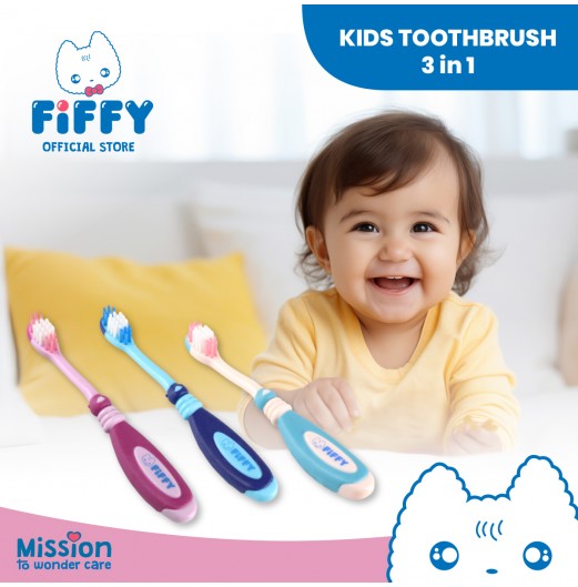 FIFFY 3 IN 1 KIDS TOOTHBRUSH (98-14-006)