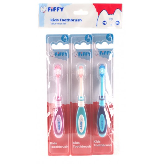 FIFFY 3 IN 1 KIDS TOOTHBRUSH (98-14-006)