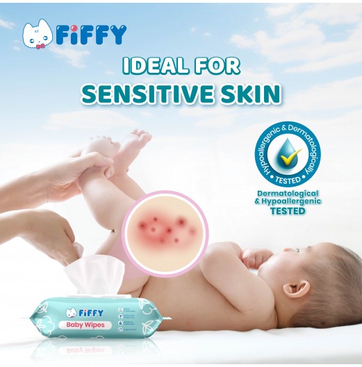 FIFFY EDI PURIFIED WATER BABY WIPES (NEW) (80s*2/ 80s*12) 98-15-003