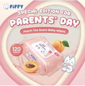 FIFFY BABY WIPES PEACH 120’S X 2 (98-15-004)