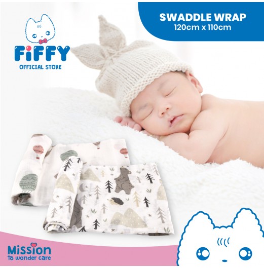 FIFFY SOFT & VENTILATED BABY SWADDLE (2PCS / PACK) 98-282
