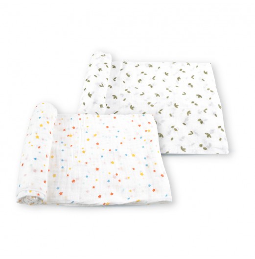 FIFFY BEDUNG BAYI SOFT AND VENTILATED BABY SWADDLE (2PCS / PACK) (98-282)