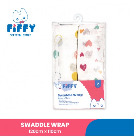 FIFFY BEDUNG BAYI SOFT AND VENTILATED BABY SWADDLE (2PCS / PACK) (98-282)