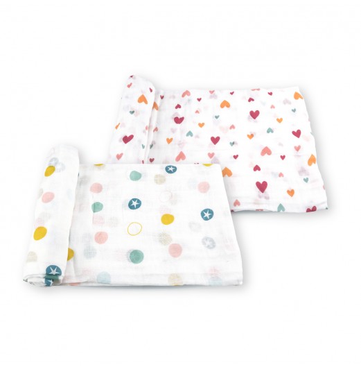 FIFFY BEDUNG BAYI SOFT AND VENTILATED BABY SWADDLE (2PCS / PACK) (98-282)