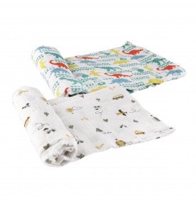 FIFFY SOFT & VENTILATED BABY SWADDLE (2PCS / PACK)