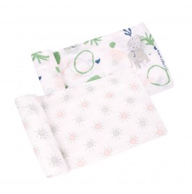 FIFFY SOFT & VENTILATED BABY SWADDLE (2PCS / PACK)