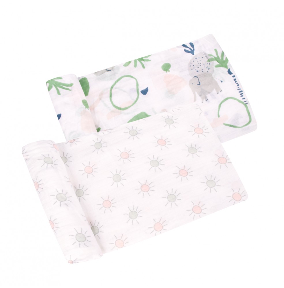FIFFY SOFT & VENTILATED BABY SWADDLE (2PCS / PACK)