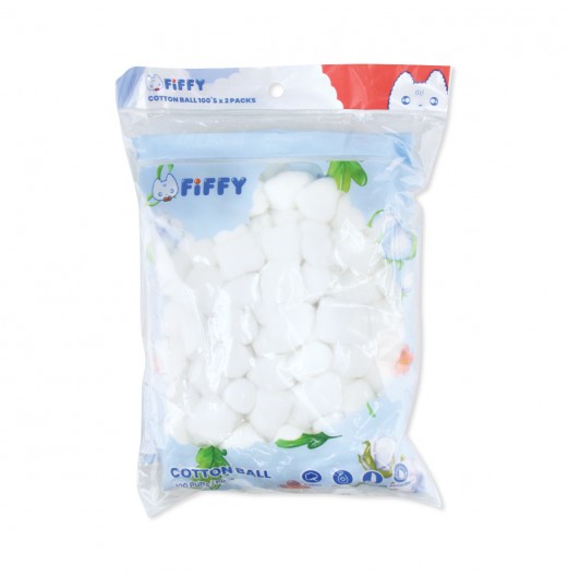 FIFFY COTTON BALL 100 PUFFS X 2