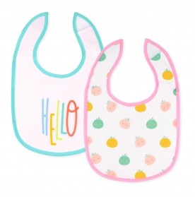 FIFFY BIB BANDANA BAYI BABY BIB WITH VELCRO TAPE (2 PCS) (98-402)
