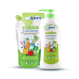 FIFFY BABY LIQUID CLEANSER GREEN TEA (750ML+ 600ML)
