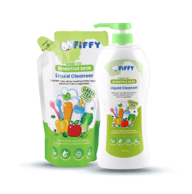FIFFY BABY LIQUID CLEANSER GREEN TEA (750ML+ 600ML) 98-460