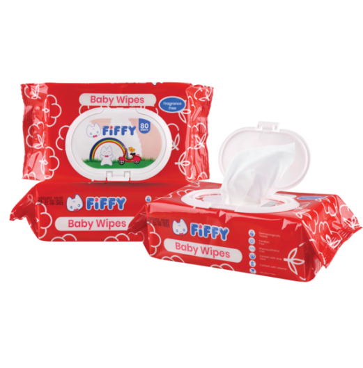 FIFFY BABY WIPES FRAGRANCE FREE (3 X 80'S) 98-505