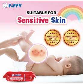 FIFFY BABY WIPES FRAGRANCE FREE (3 X 80'S) 98-505