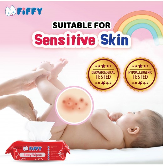 FIFFY BABY WIPES FRAGRANCE FREE (3 X 80'S) 98-505