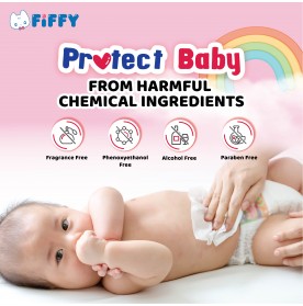 FIFFY BABY WIPES FRAGRANCE FREE 30'S X 2